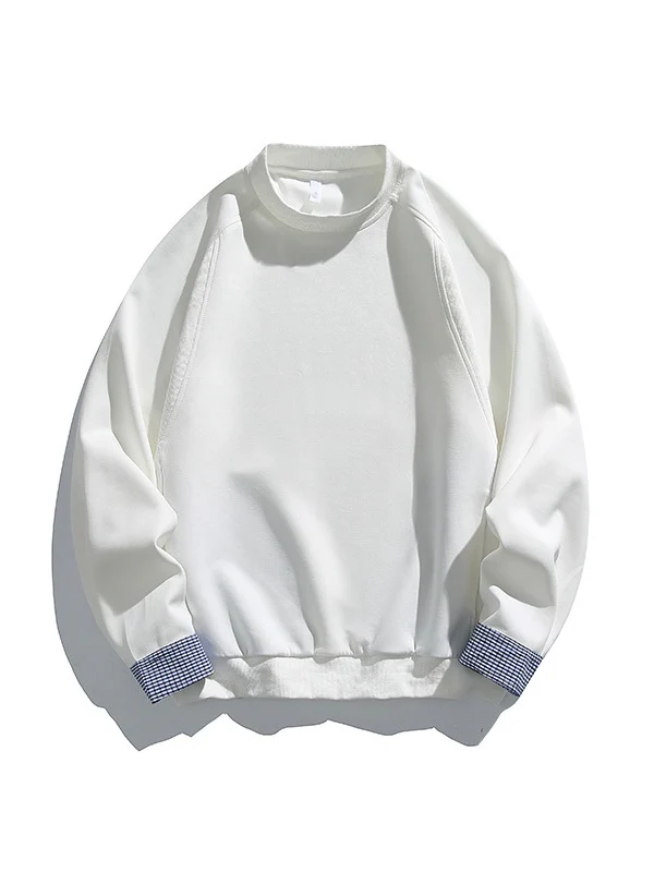 Pocket Color-blocked Loose-fit Sweatshirts&Hoodies - Image 2