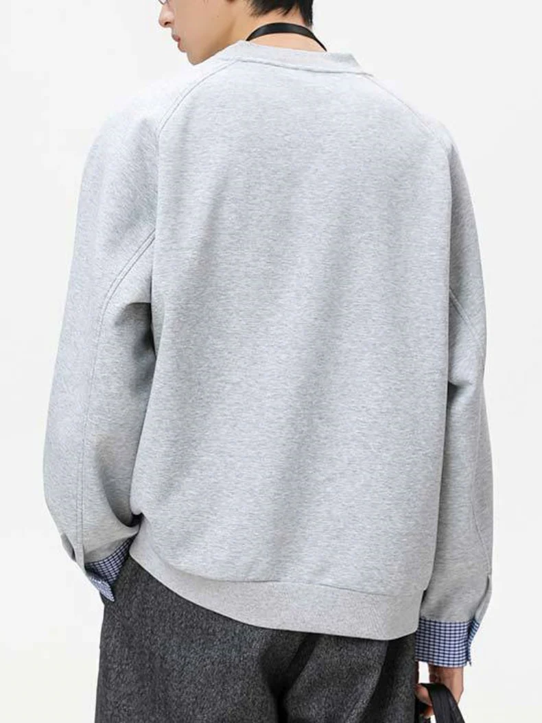 Pocket Color-blocked Loose-fit Sweatshirts&Hoodies - Image 6
