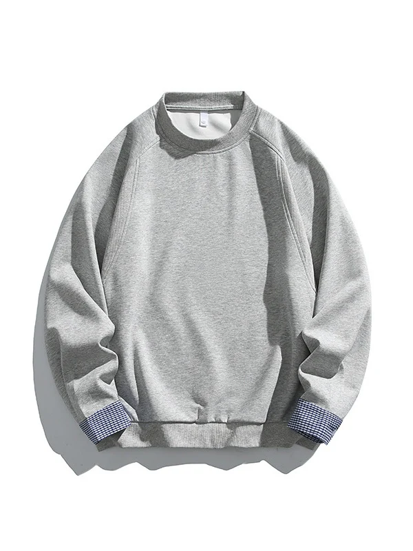 Pocket Color-blocked Loose-fit Sweatshirts&Hoodies - Image 7