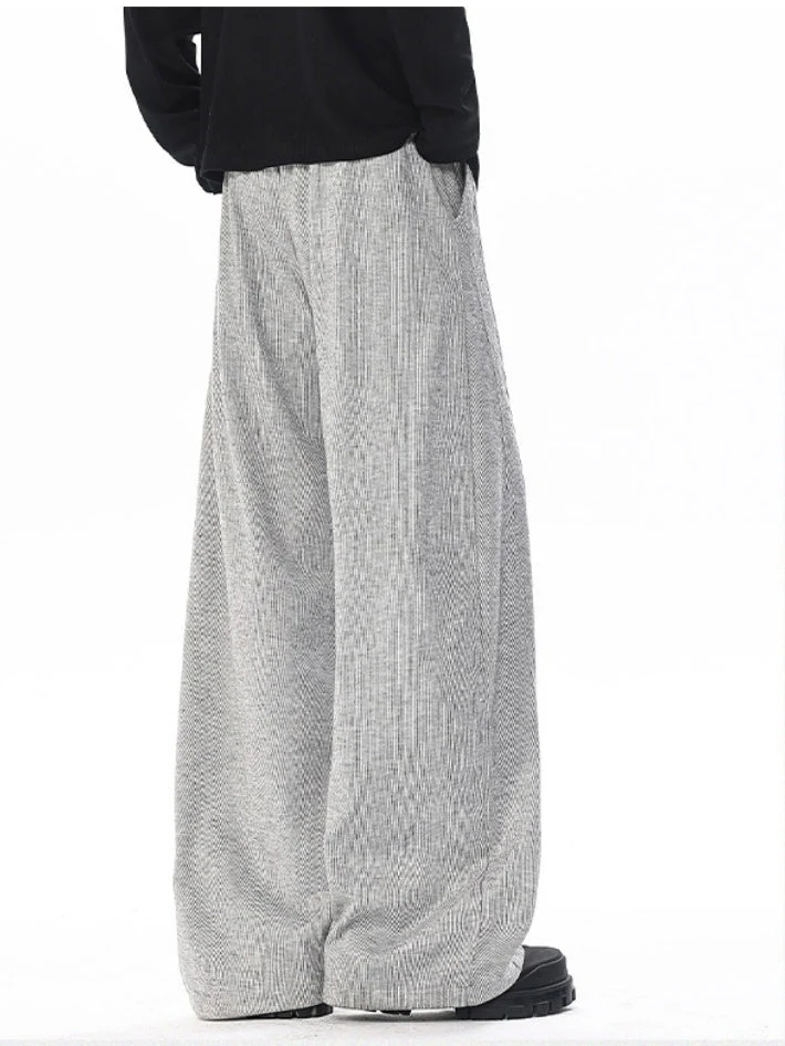 Patchwork Wide-leg Loose-fit Sweatpants - Image 3