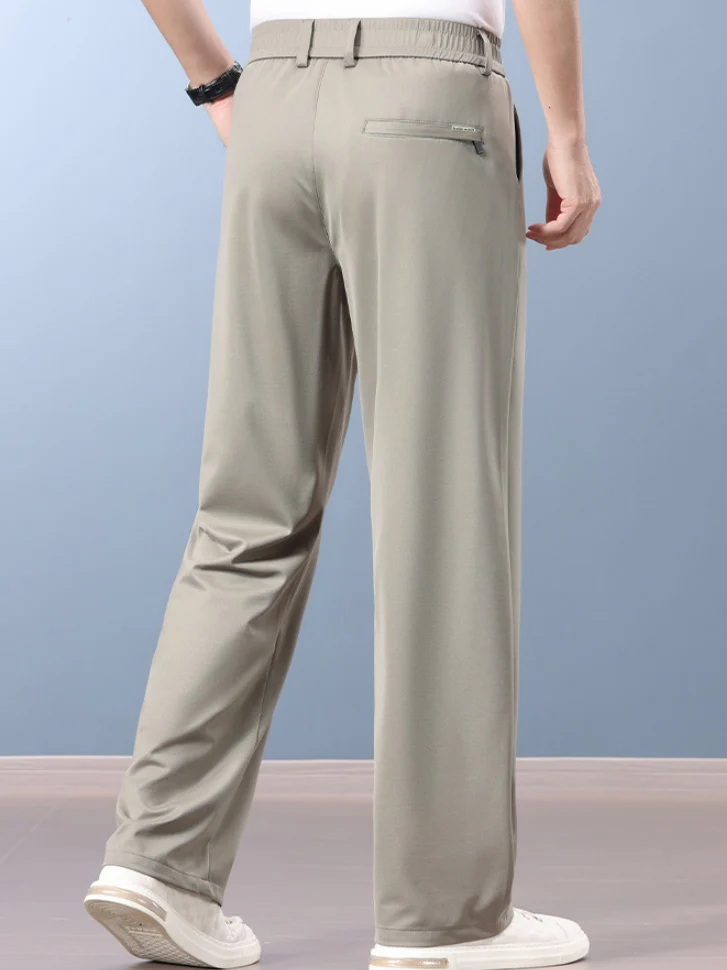 Icy Cool Non-iron Anti-wrinkle Straight-fit Pants - Image 2