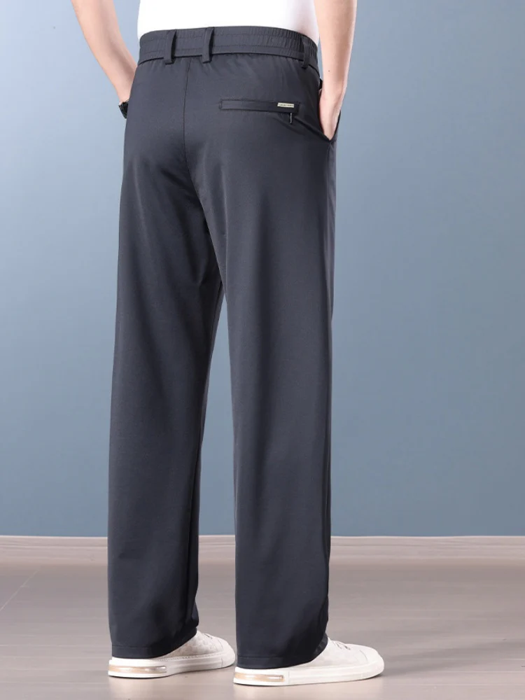 Icy Cool Non-iron Anti-wrinkle Straight-fit Pants - Image 6