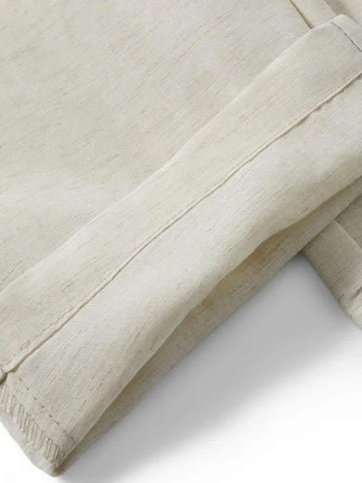 Linen Blend Cooling Sensation Breathable Anti-wrinkle Straight-fit Pants - Image 13