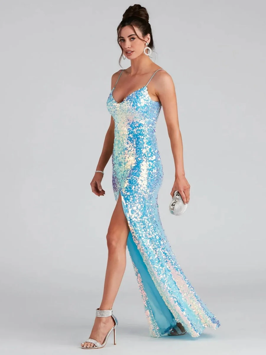 Liber Summer Women's Sequins Photography Travel Maxi Dresses - Image 3