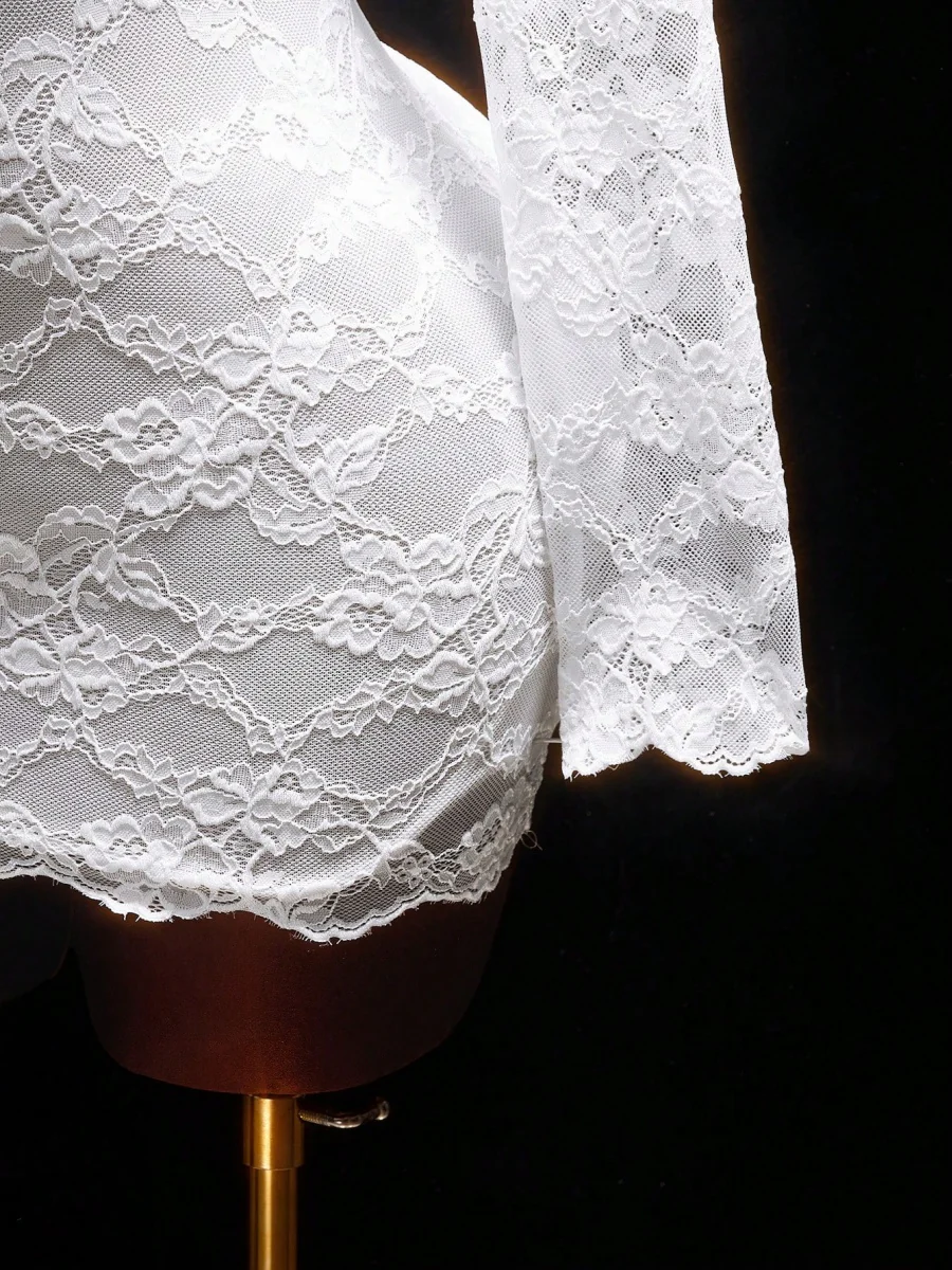 Lace Sexy Deep V Hip-hugging Mini&Short Dresses - Image 6