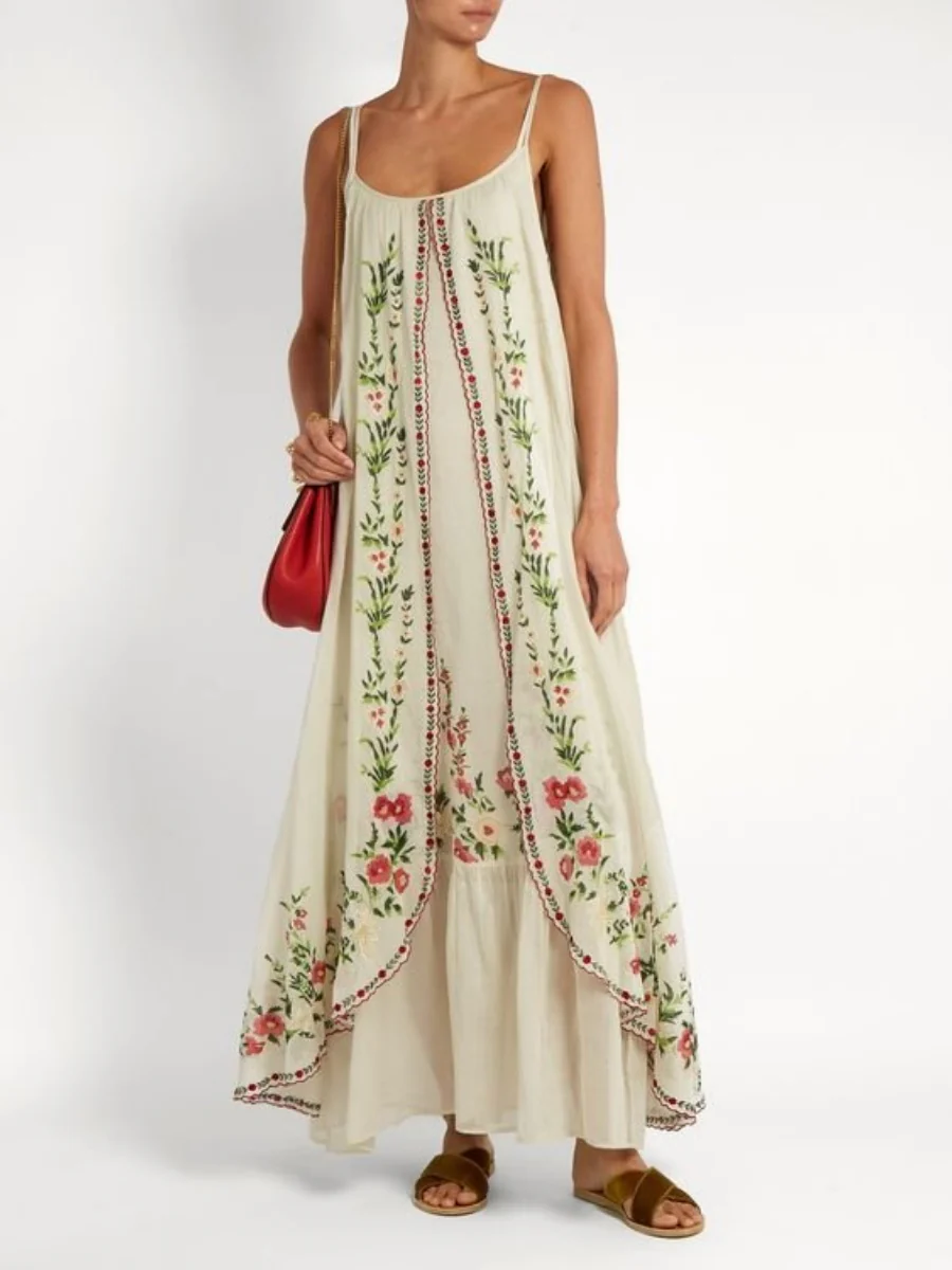 Floral Print Maxi Dress - Image 3
