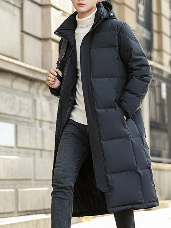 Long Hooded Thick Down Coat - Image 2