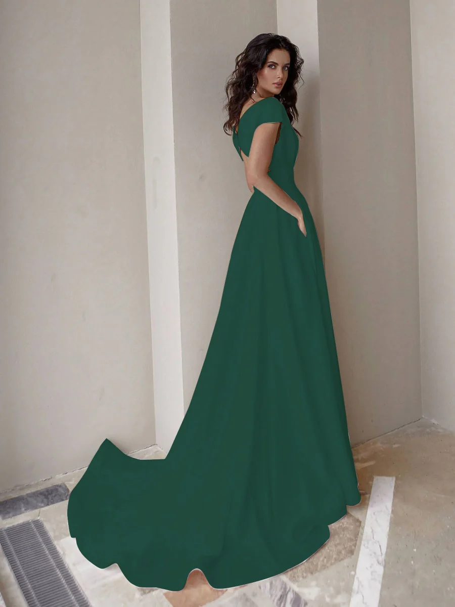 Slit Big Swing Formal Dress Maxi Dresses - Image 10