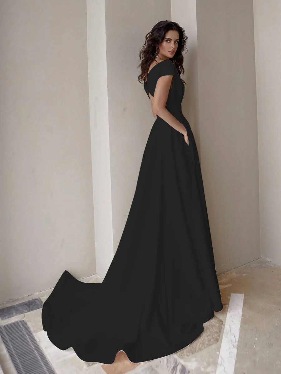Slit Big Swing Formal Dress Maxi Dresses - Image 7