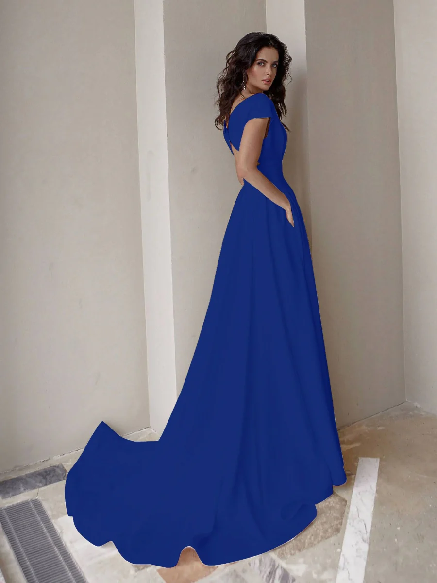 Slit Big Swing Formal Dress Maxi Dresses - Image 8