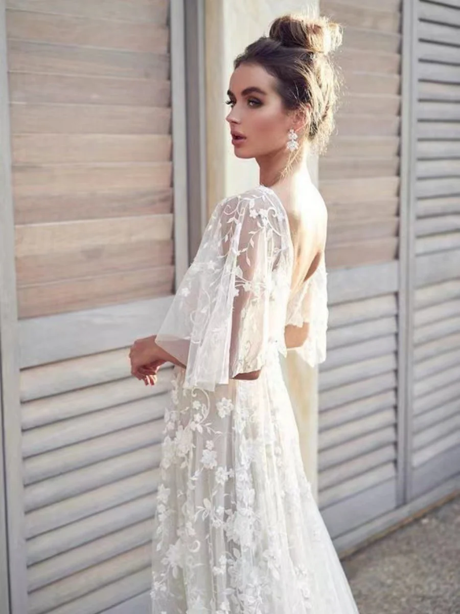 Wedding Dress Applique Formal Dress Maxi Dresses - Image 2