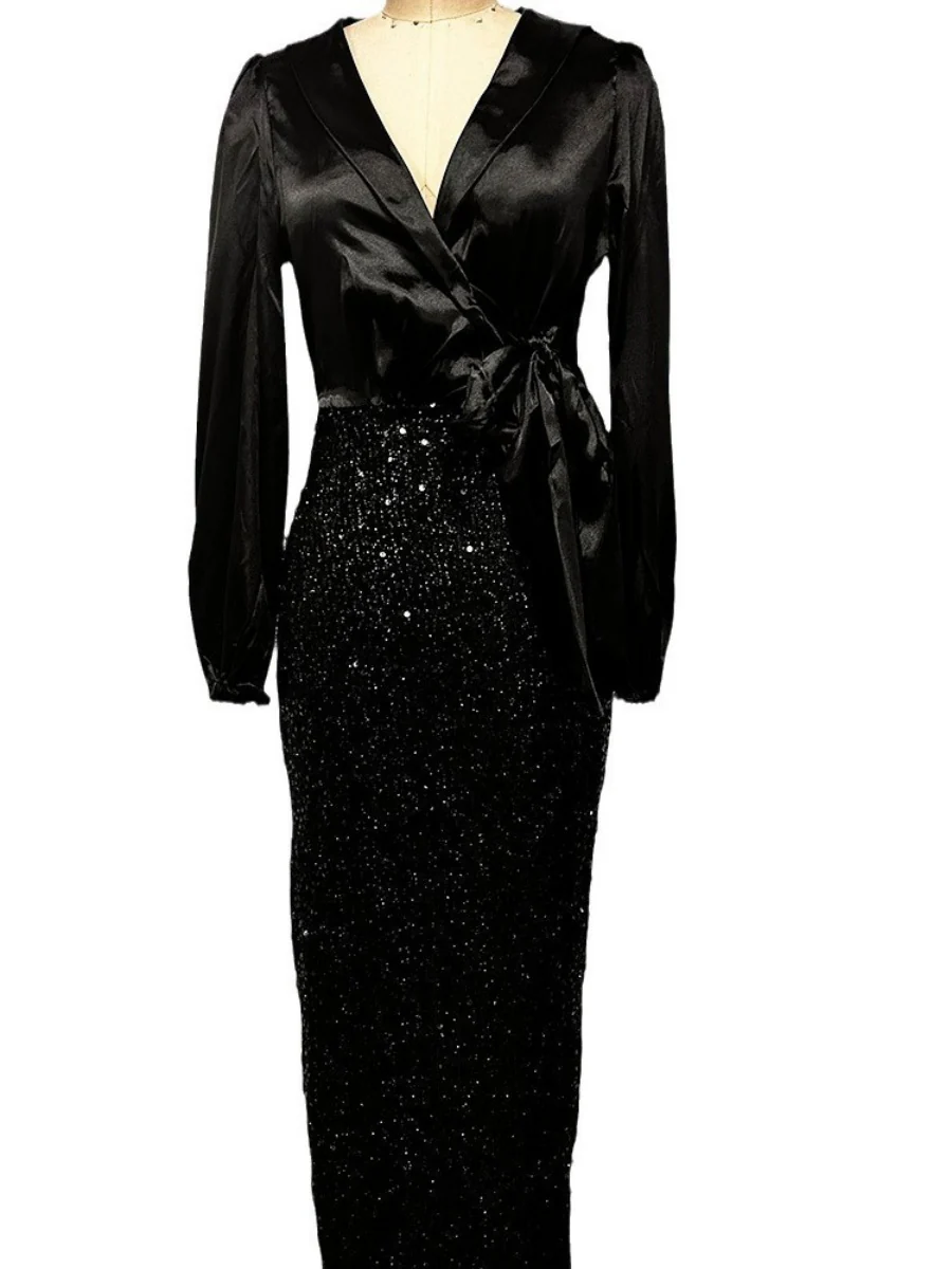 Sequins Hip-hugging Fishtail Formal Dress Maxi Dresses - Image 5