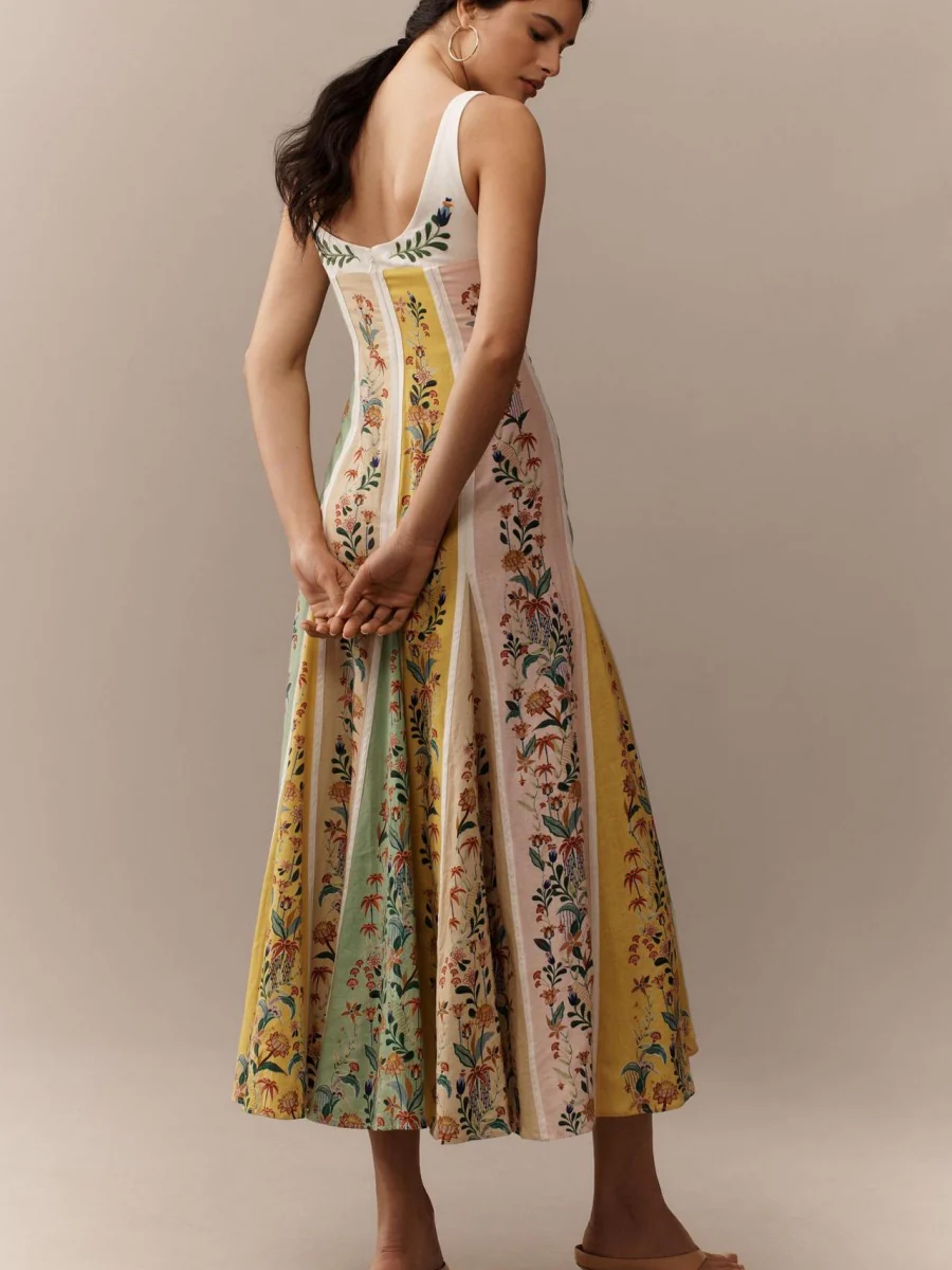 Floral Vacation Splicing Grace Parties Maxi Dresses - Image 2