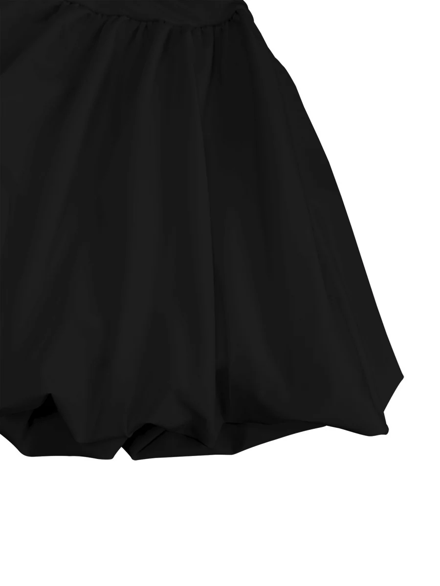 Simple Solid Color Short Dress With Pleats And Multi-layered Ruffles - Image 29