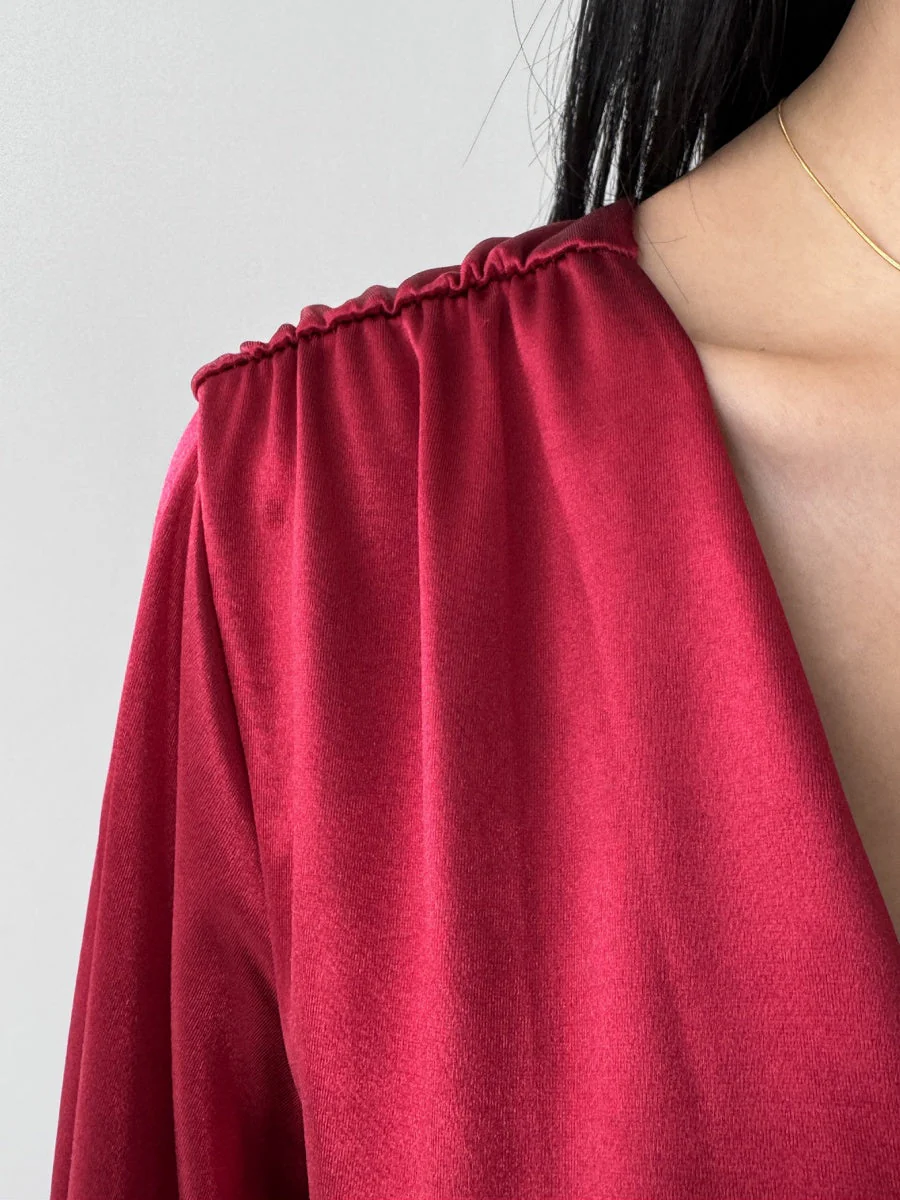 V-neck Long Sleeve Flared Sleeves Mini&Short Dresses - Image 14