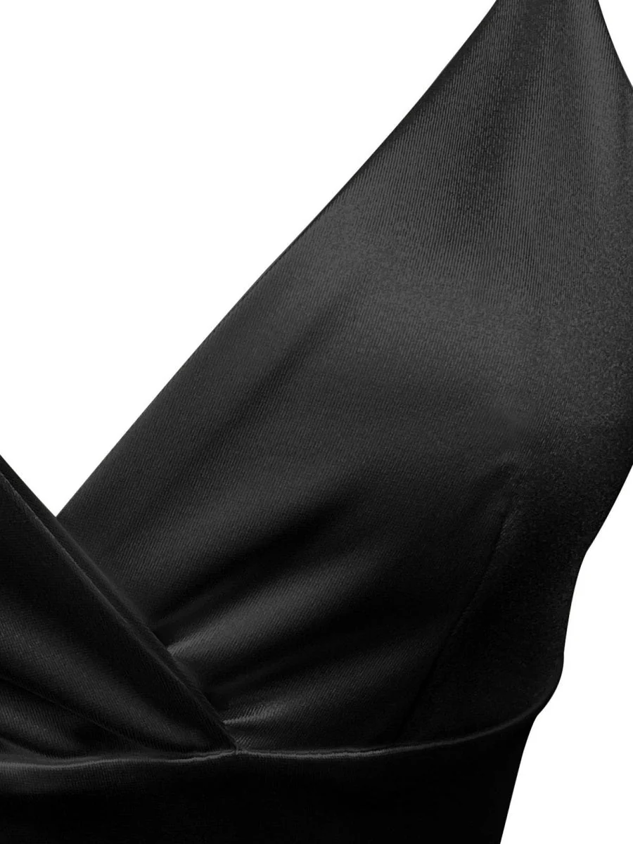 V-neck Camisoles Satin Mini&Short Dresses - Image 16