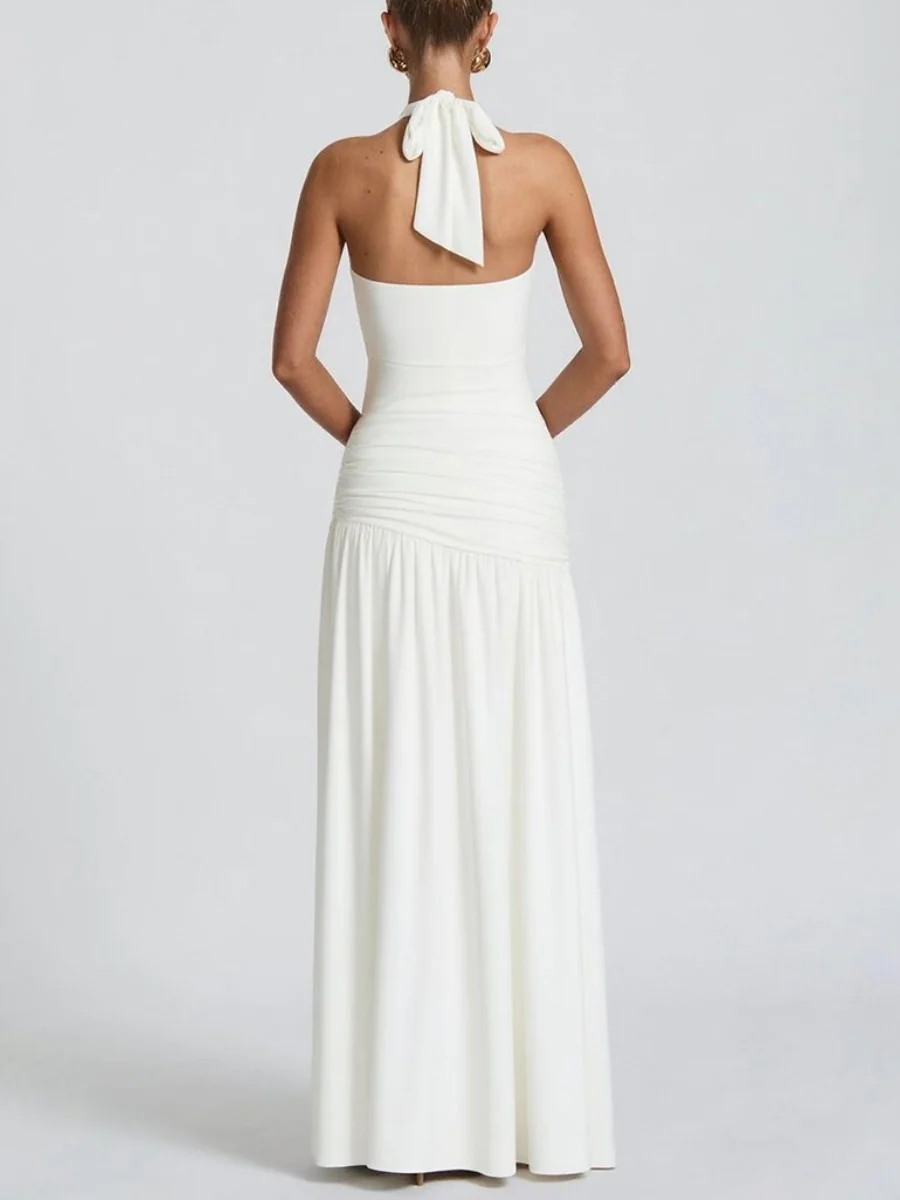 Backless Slits Halter Parties Maxi Dresses - Image 18