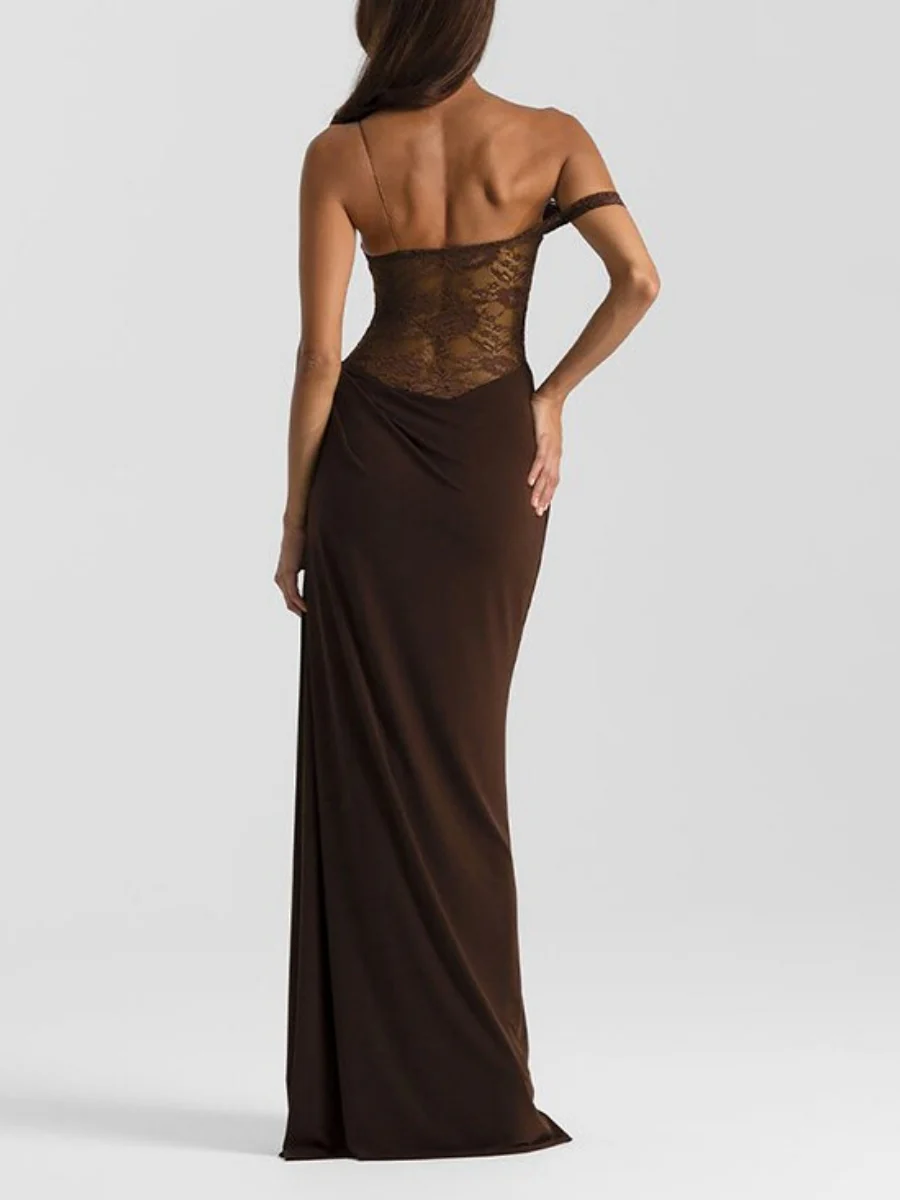 Lace Hip-hugging Parties Maxi Dresses - Image 6