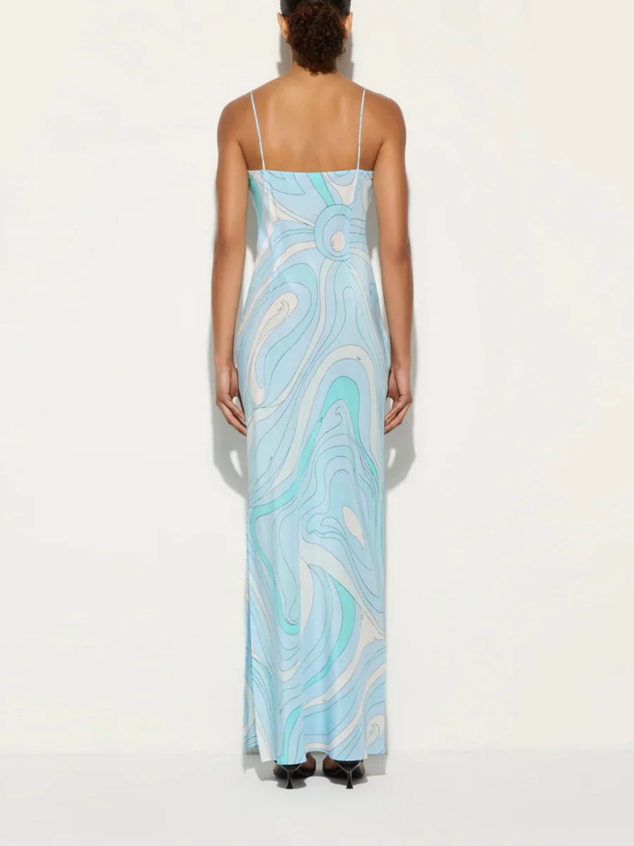 Slit Simplicity Printed Maxi Dresses - Image 4
