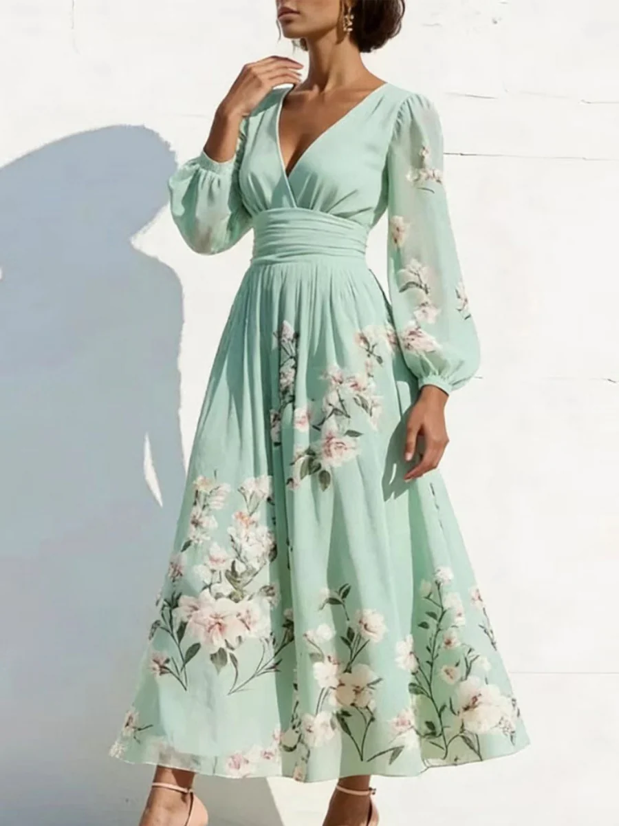 Vacation Formal Dress Printed Maxi Dresses - Image 7