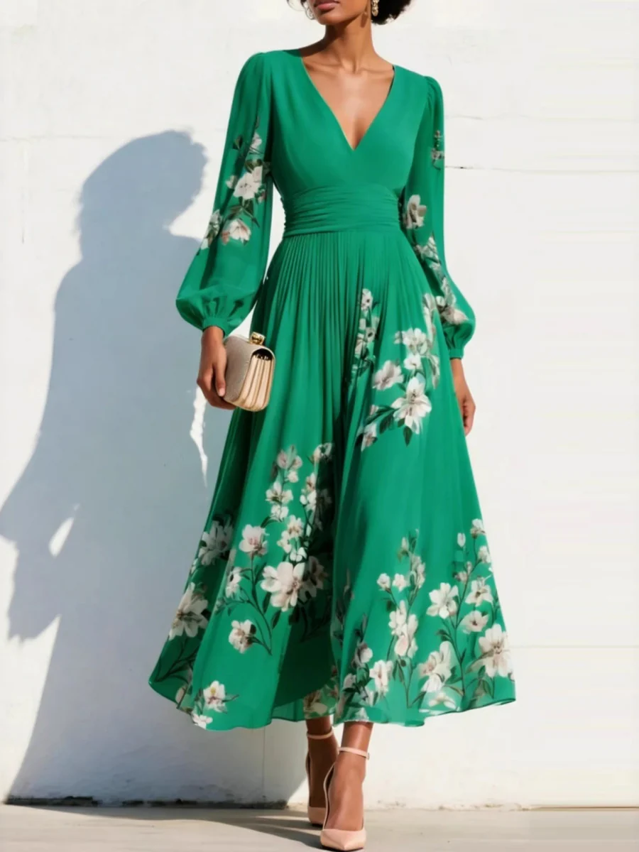 Vacation Formal Dress Printed Maxi Dresses - Image 8