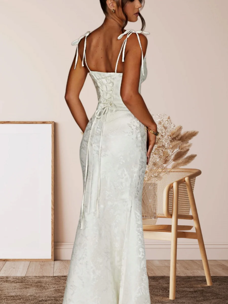 Waist Hip-hugging Fishtail Maxi Dresses - Image 10