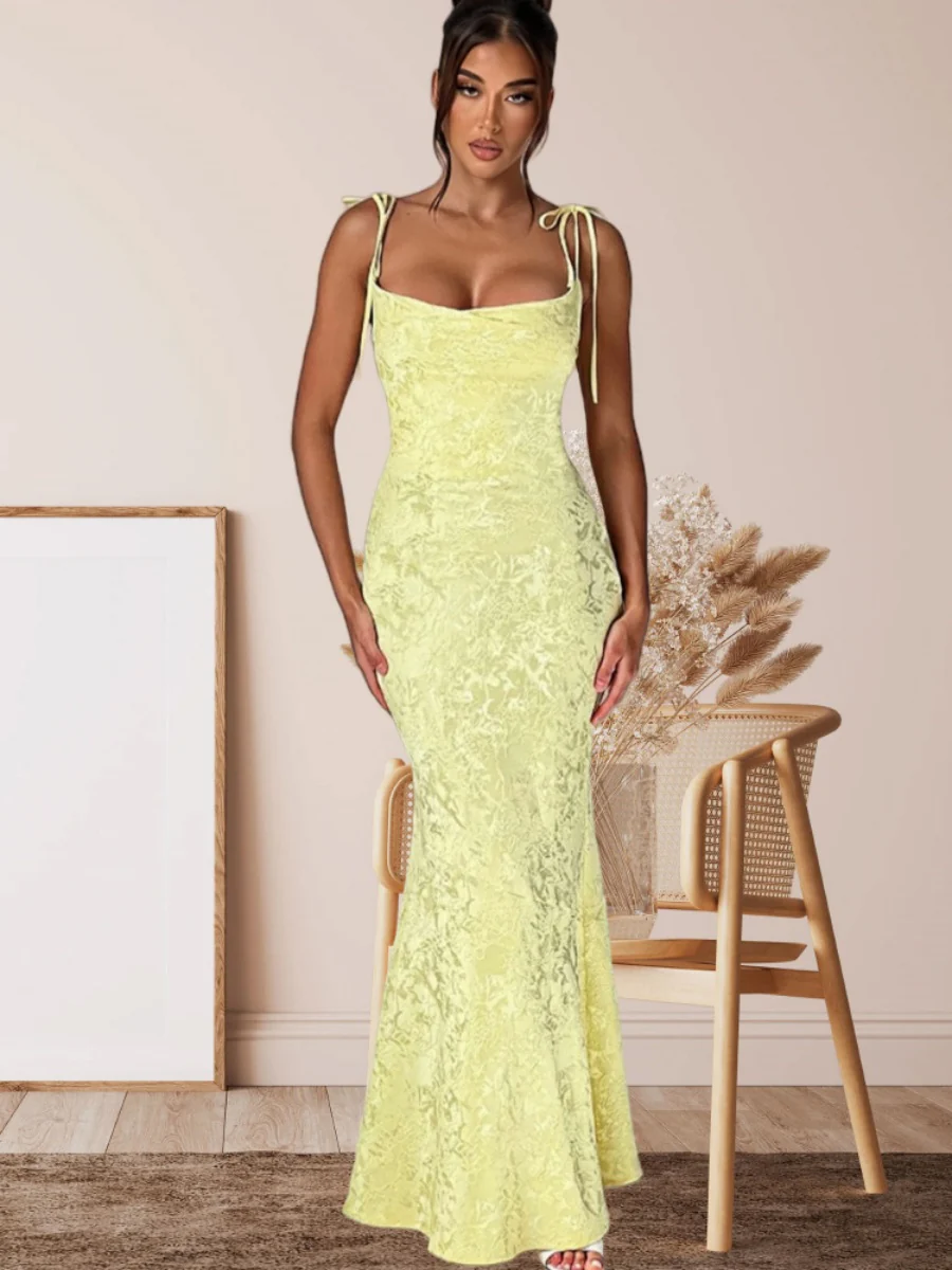 Waist Hip-hugging Fishtail Maxi Dresses - Image 4