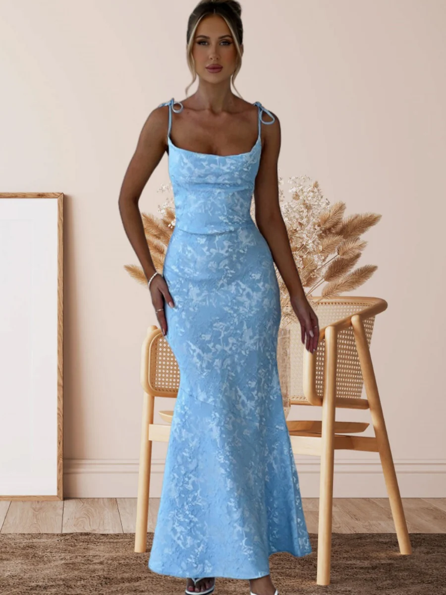 Waist Hip-hugging Fishtail Maxi Dresses - Image 5