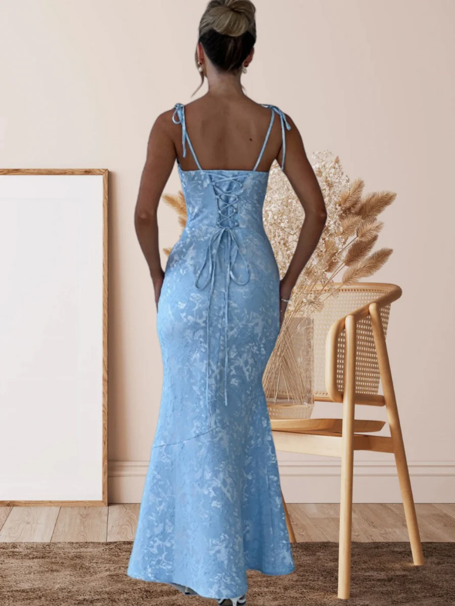 Waist Hip-hugging Fishtail Maxi Dresses - Image 6