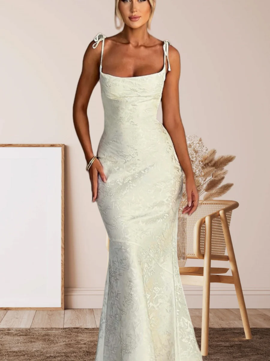 Waist Hip-hugging Fishtail Maxi Dresses - Image 8