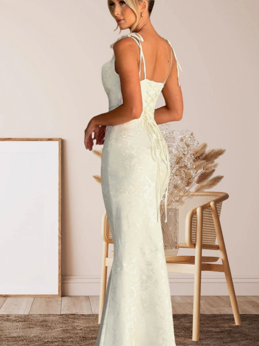 Waist Hip-hugging Fishtail Maxi Dresses - Image 9
