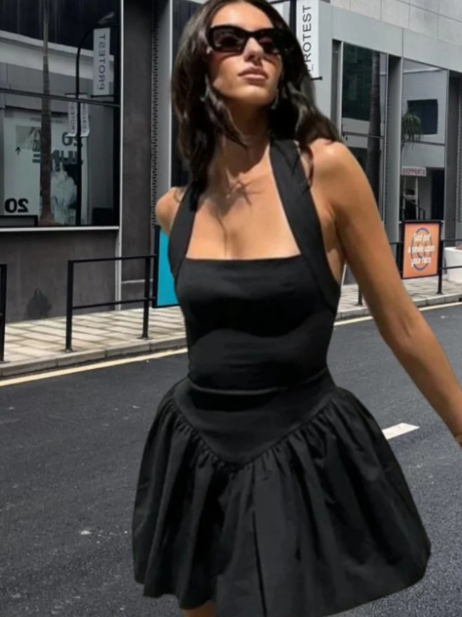 Halter Backless Slim-fit Mini&Short Dresses - Image 4