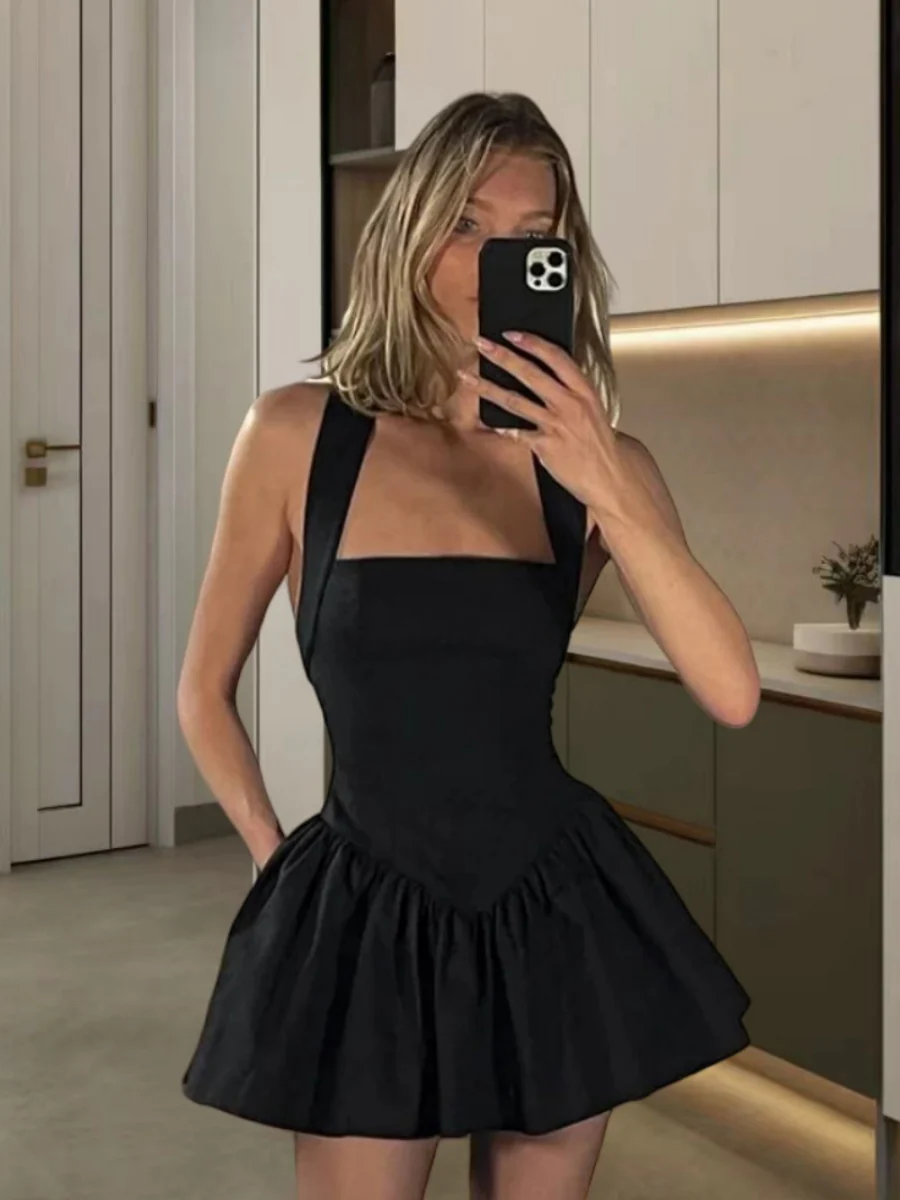 Halter Backless Slim-fit Mini&Short Dresses - Image 5