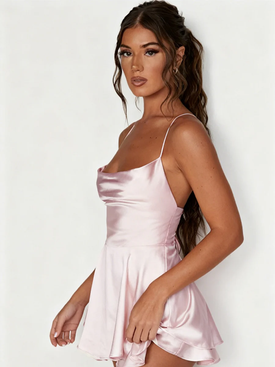 Halter Bandage Mini&Short Dresses - Image 13