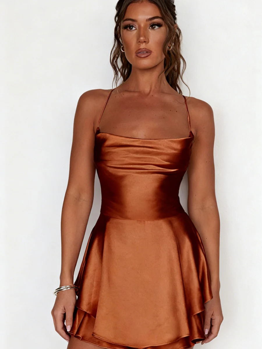 Halter Bandage Mini&Short Dresses - Image 7
