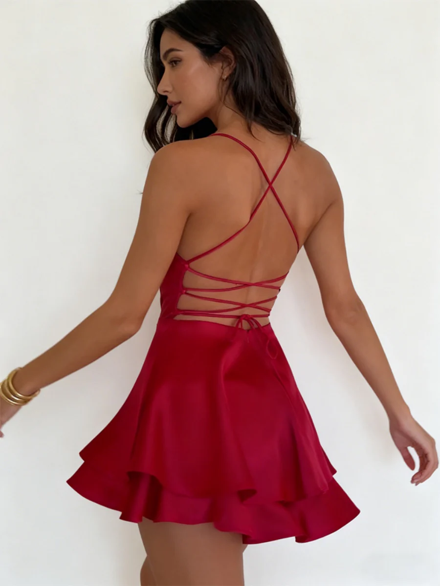 Halter Bandage Mini&Short Dresses - Image 9