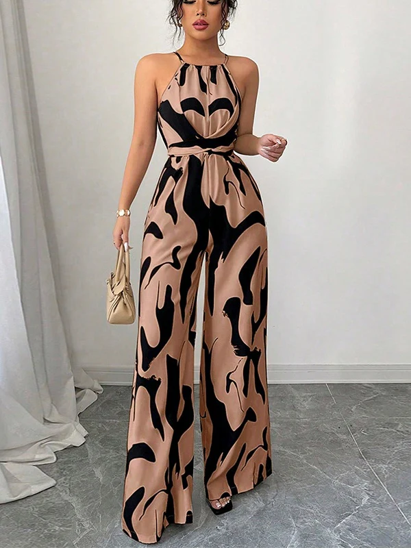 Milk-patterned Halter-neck Jumpsuit - Image 7