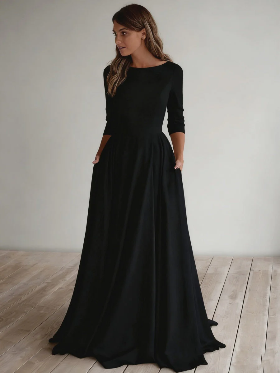 Simplicity Long Sleeve Parties Maxi Dresses - Image 10