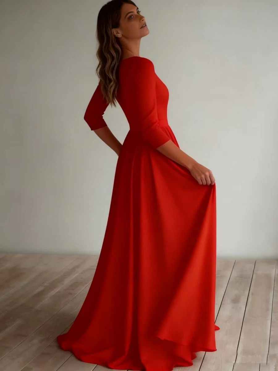 Simplicity Long Sleeve Parties Maxi Dresses - Image 12