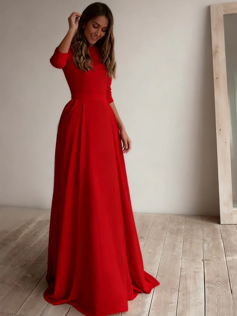 Simplicity Long Sleeve Parties Maxi Dresses - Image 13