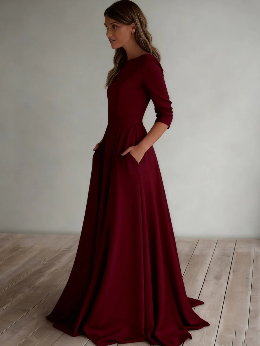 Simplicity Long Sleeve Parties Maxi Dresses - Image 16