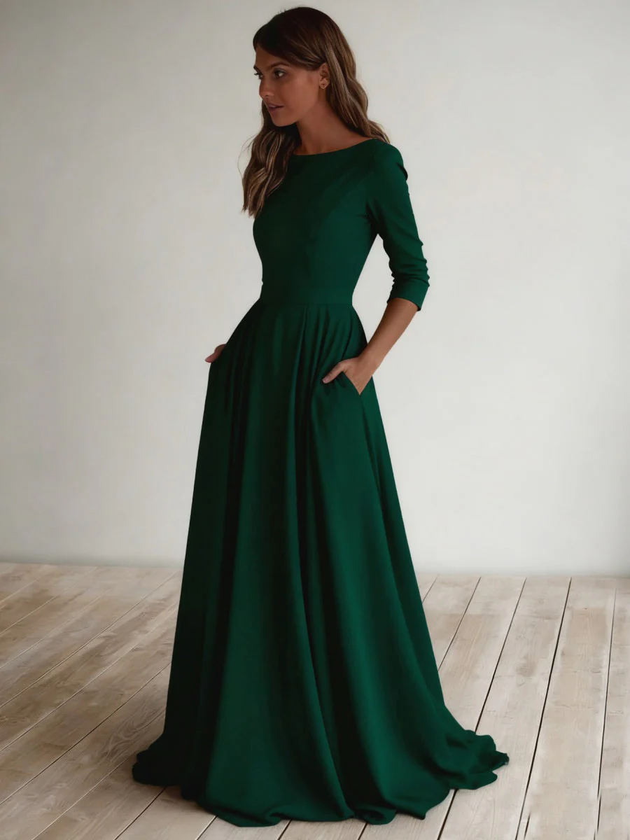 Simplicity Long Sleeve Parties Maxi Dresses - Image 20