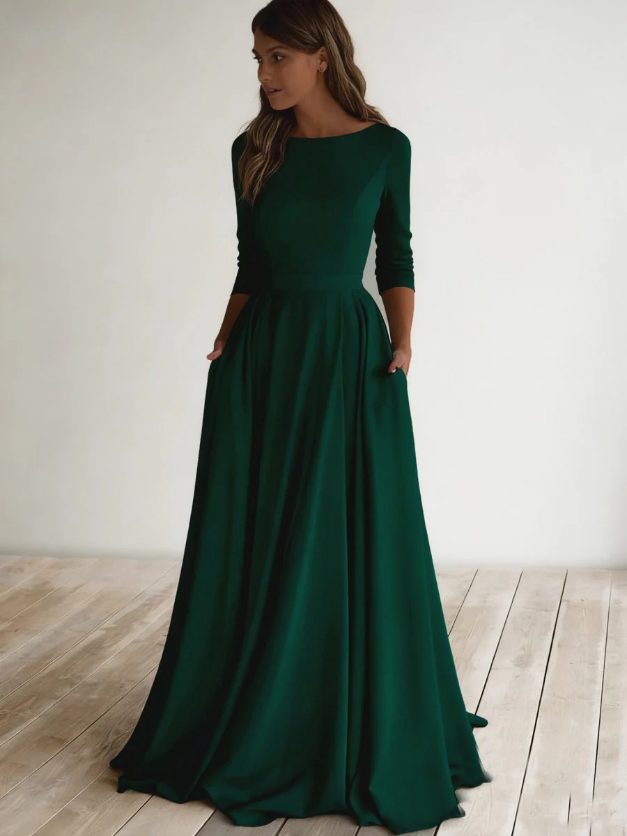Simplicity Long Sleeve Parties Maxi Dresses - Image 21