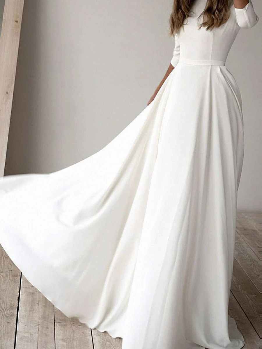 Simplicity Long Sleeve Parties Maxi Dresses - Image 5