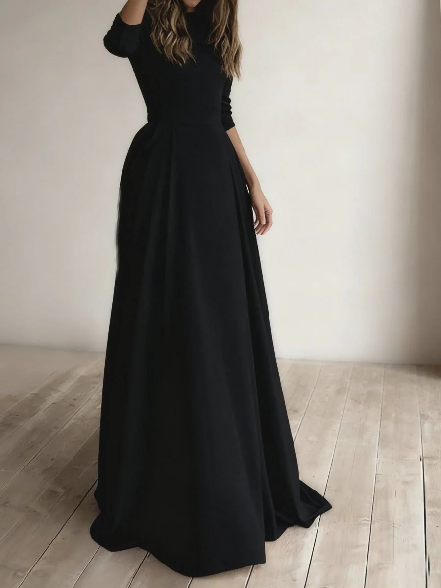 Simplicity Long Sleeve Parties Maxi Dresses - Image 9