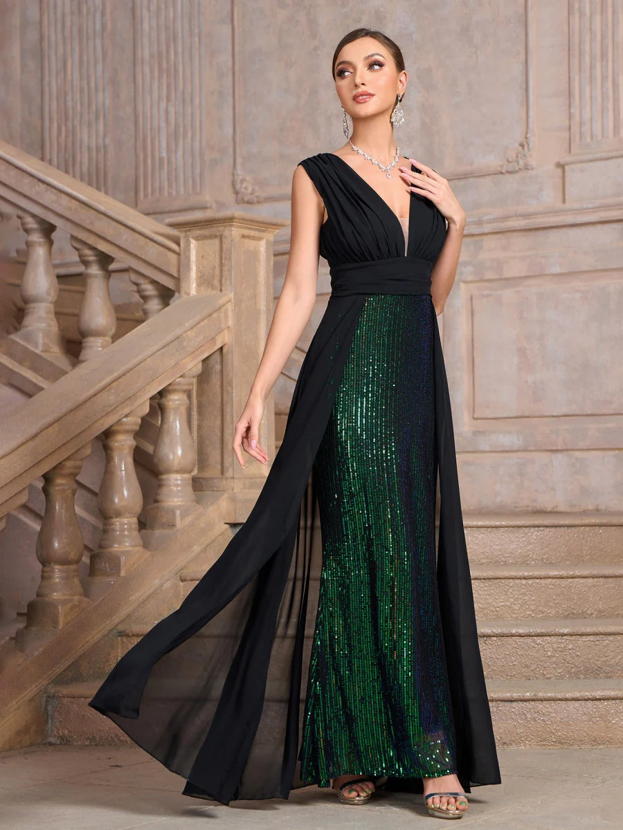 Sequins Sleeveless Sequins Parties Formal Dress Maxi Dresses - Image 5