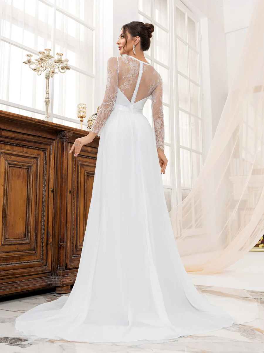 Lace Wedding Dress Formal Dress Maxi Dresses - Image 2