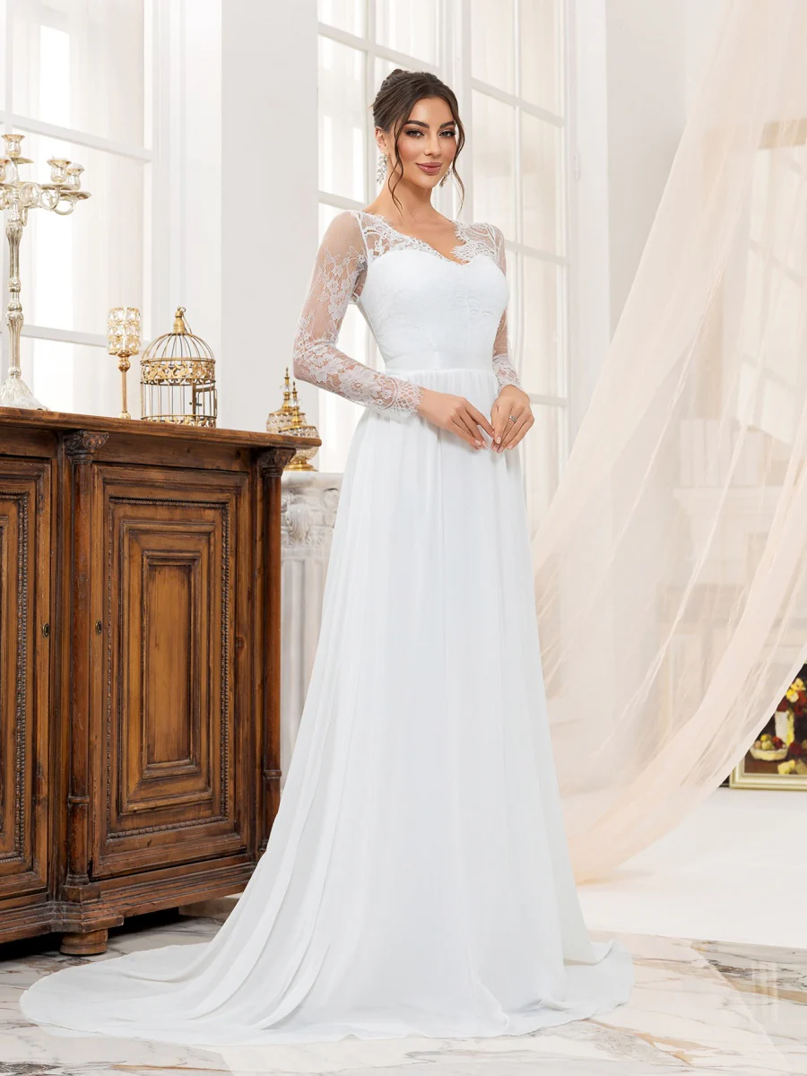 Lace Wedding Dress Formal Dress Maxi Dresses - Image 5