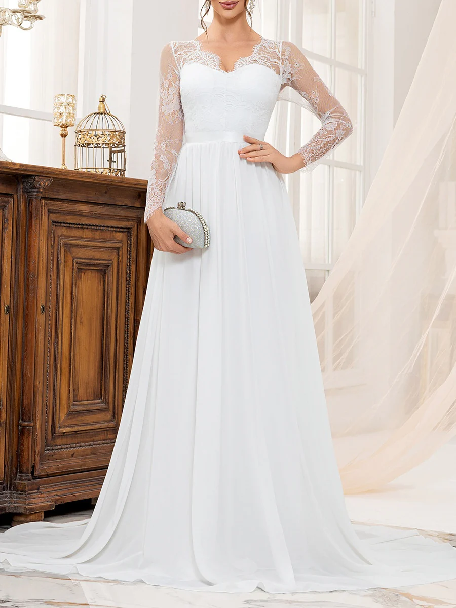 Lace Wedding Dress Formal Dress Maxi Dresses - Image 7