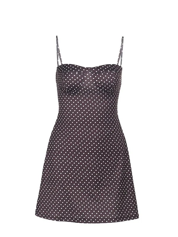 Polka Dot Camisole Mini Dress - Image 11